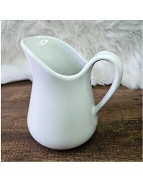 Pillivuyt Vintage French White Ceramic Porcelain Pitcher